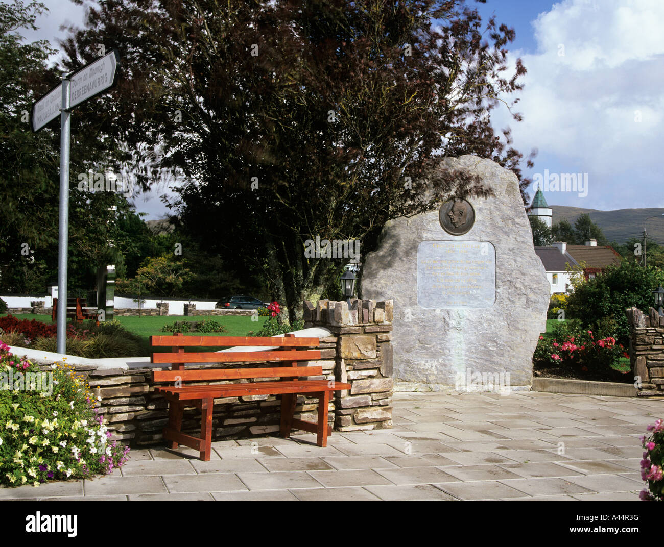 SNEEM COUNTY KERRY Republik von Irland Europäische UNION September A Stein Denkmal für General Charles de Gaulle Stockfoto