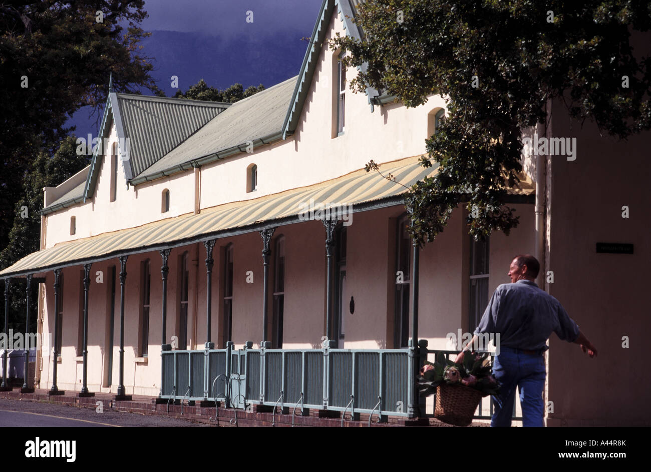 Kolonialarchitektur Drosty Street Eastern Transvaal in Südafrika Stockfoto