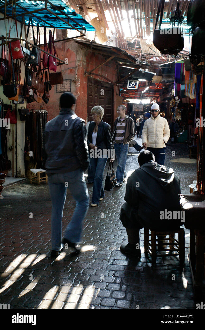 Souk Markt, Marrakesch / Marokko, Nordafrika Stockfoto