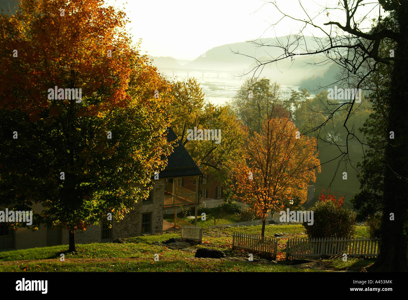 AJD53597, Harpers Ferry WV, West Virginia, historische Innenstadt Stockfoto