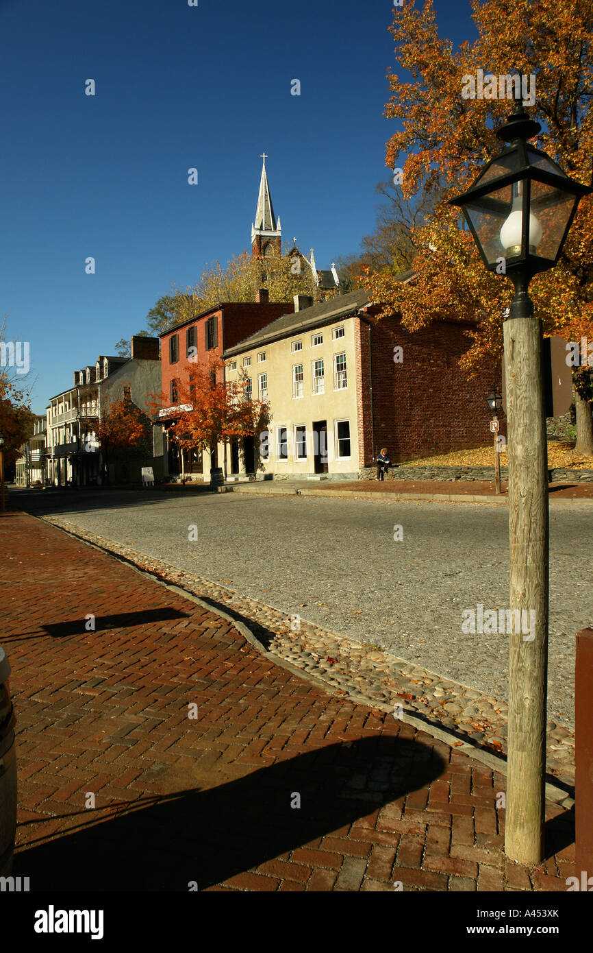 AJD53645, Harpers Ferry WV, West Virginia, historische Innenstadt Stockfoto