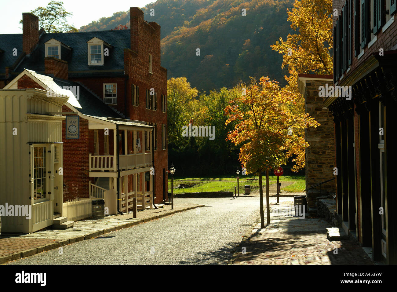 AJD53663, Harpers Ferry WV, West Virginia, historische Innenstadt Stockfoto