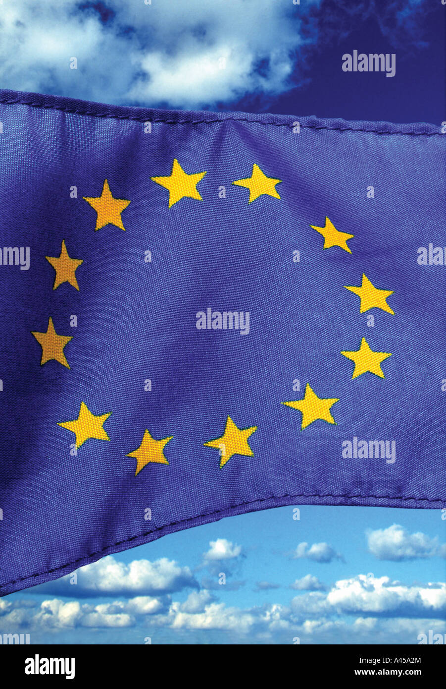 Europäischen EU-Flagge Stockfoto
