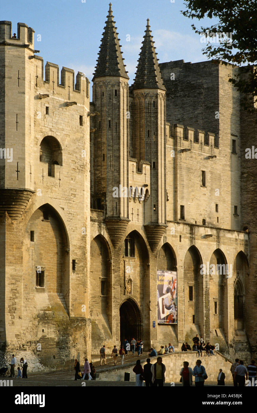 Avignon Frankreich Palais du Papes Papstpalast Stockfoto