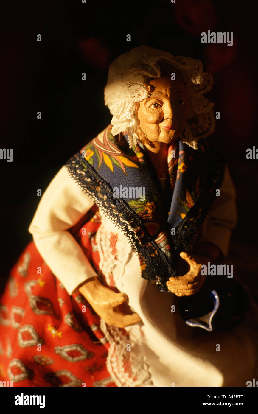 Aubagne Frankreich traditionellen provenzalischen Santons Krippenfiguren Stockfoto
