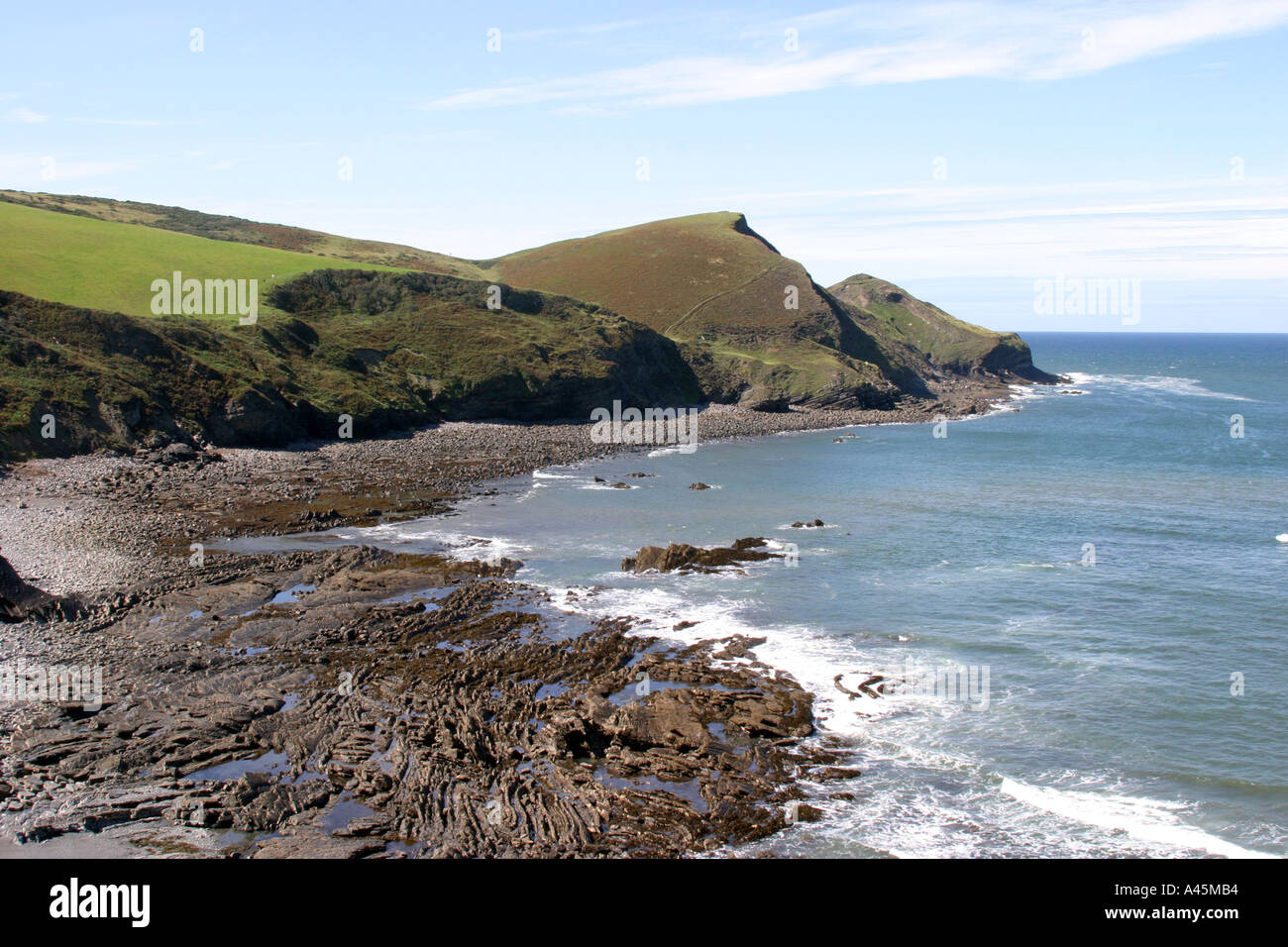 Cam-Schnabel an der Küste von North Cornish Stockfoto