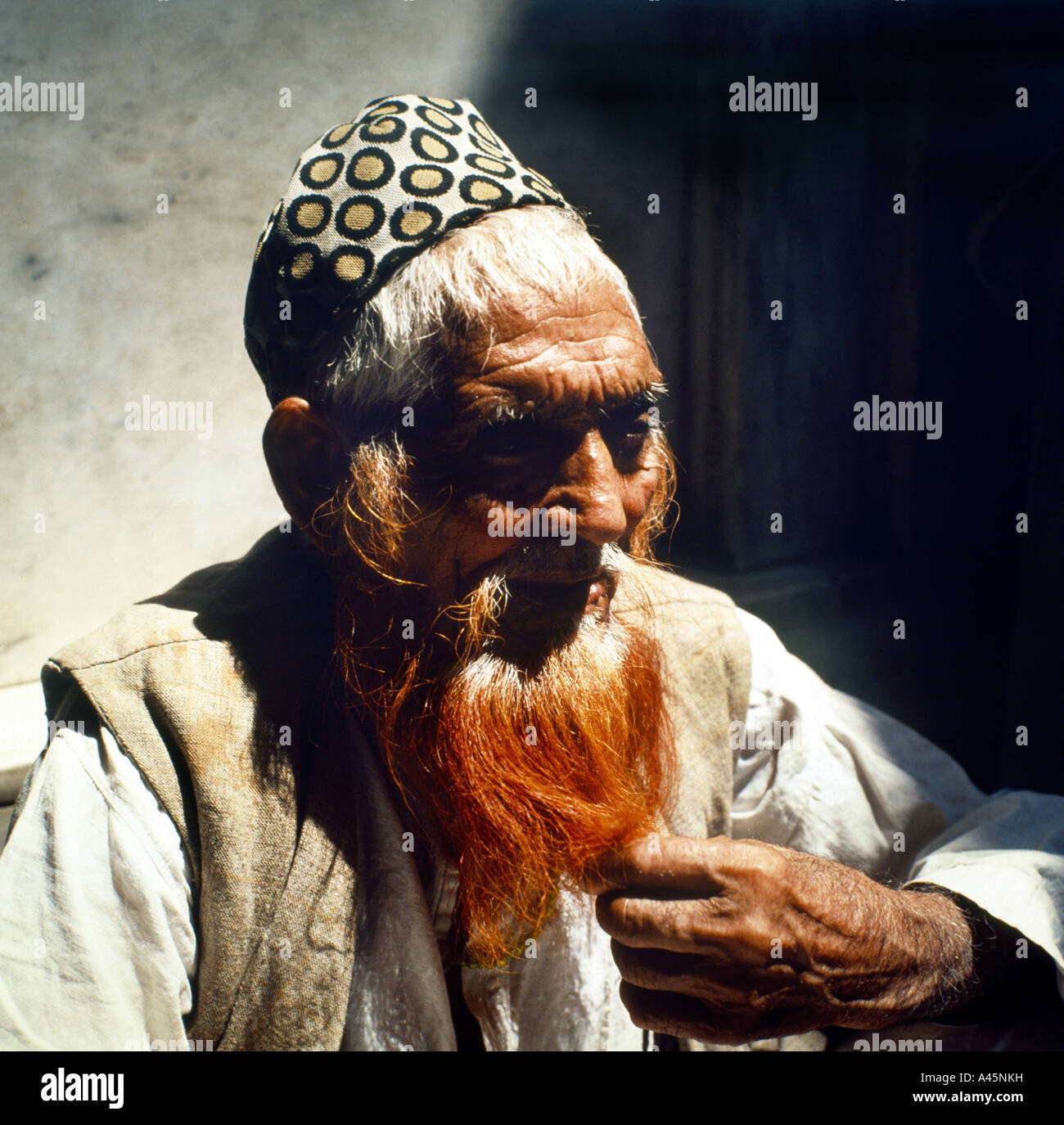 Lahore Pakistan älterer Mann Stockfoto