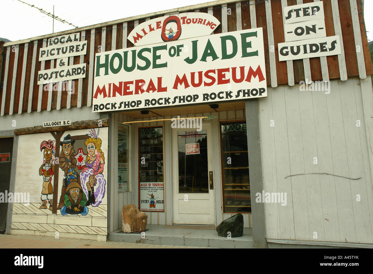 AJD55755, Lillooet, Britisch-Kolumbien, Kanada, Haus der Jade Mineral Museum Stockfoto