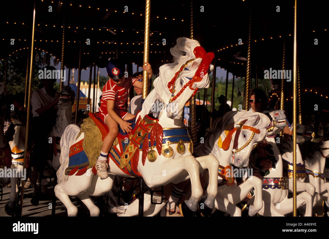 Disney World Magic Kingdom Karussell Stockfoto