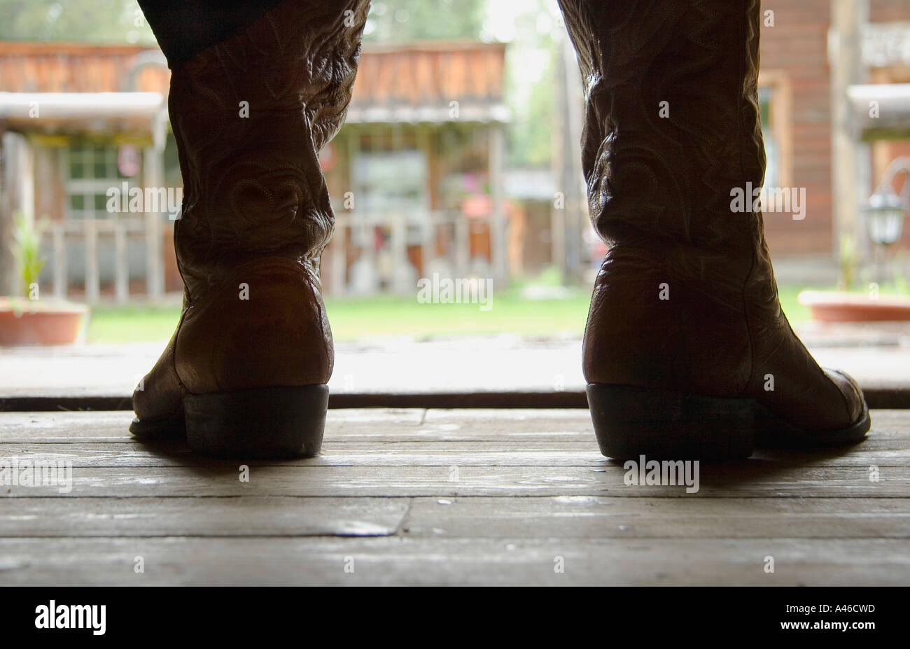 Cowboy-Stiefel Stockfoto