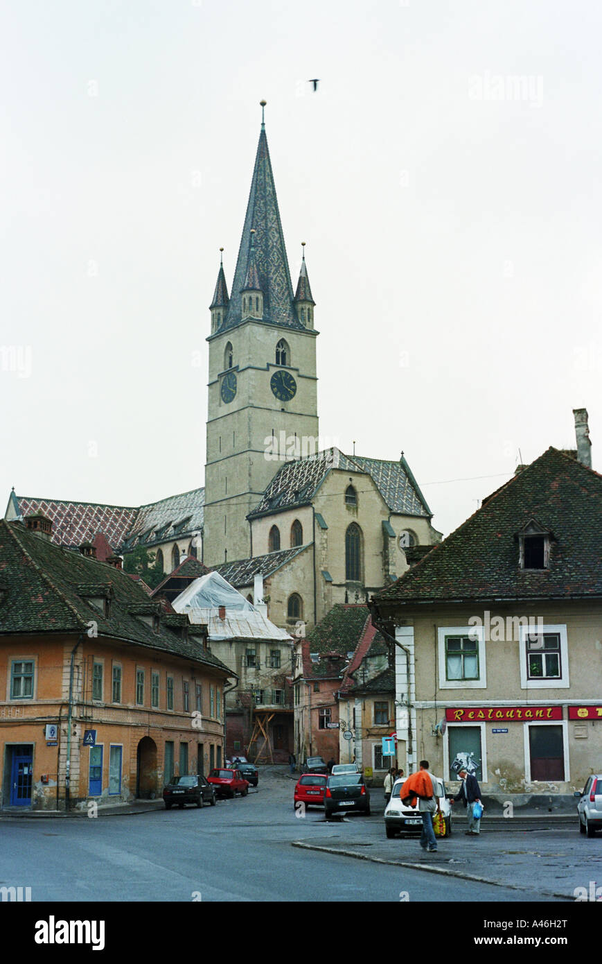 Die evangelische Kathedrale in Sibiu, Rumänien Stockfoto