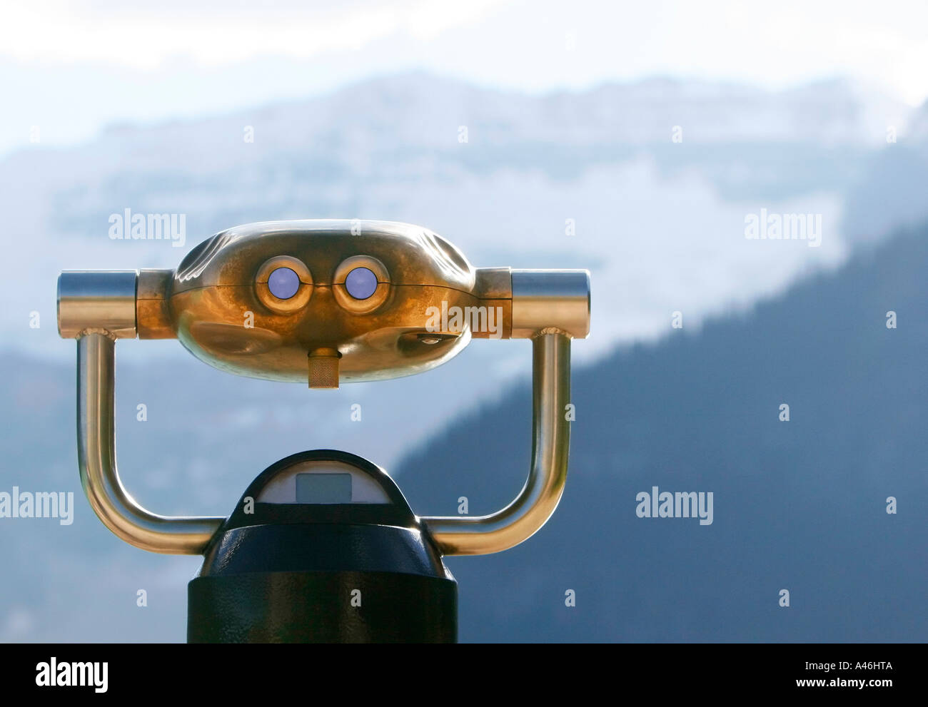 Fernglas für eine größere Ansicht Stockfoto