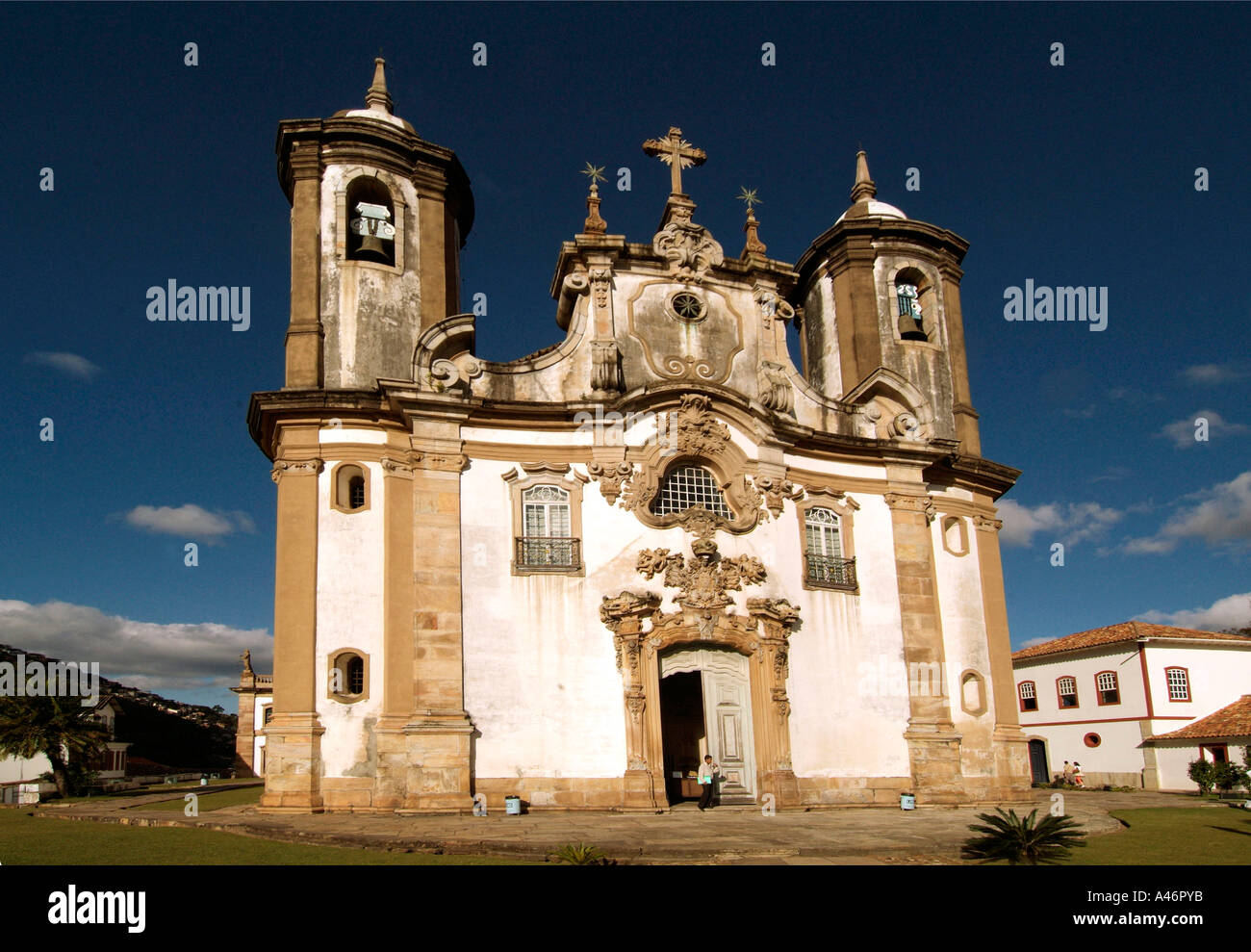 Kirche von Ouro Preto Stockfoto