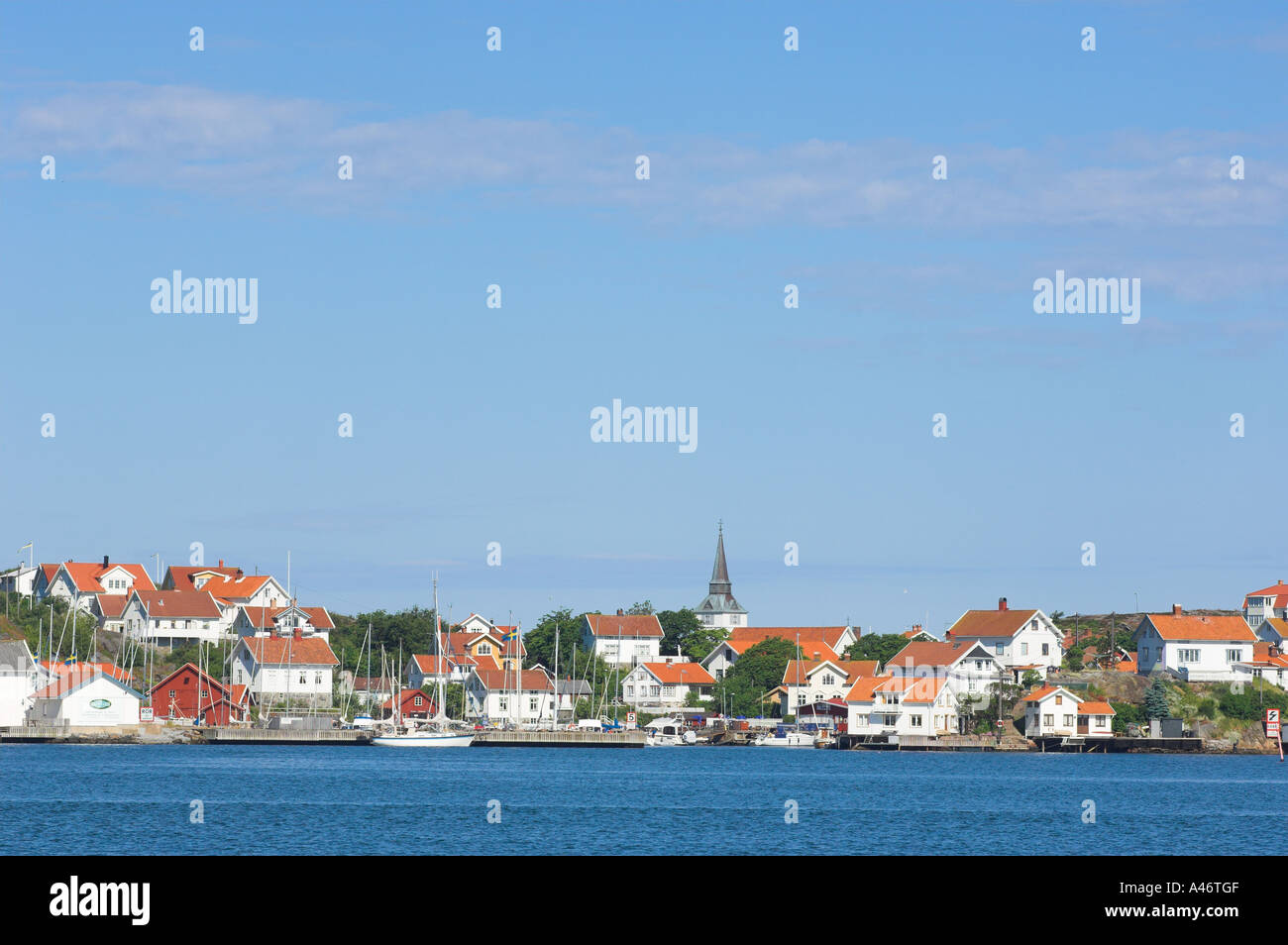 Insel der Gullholmen an Schwedens Westküste Stockfoto