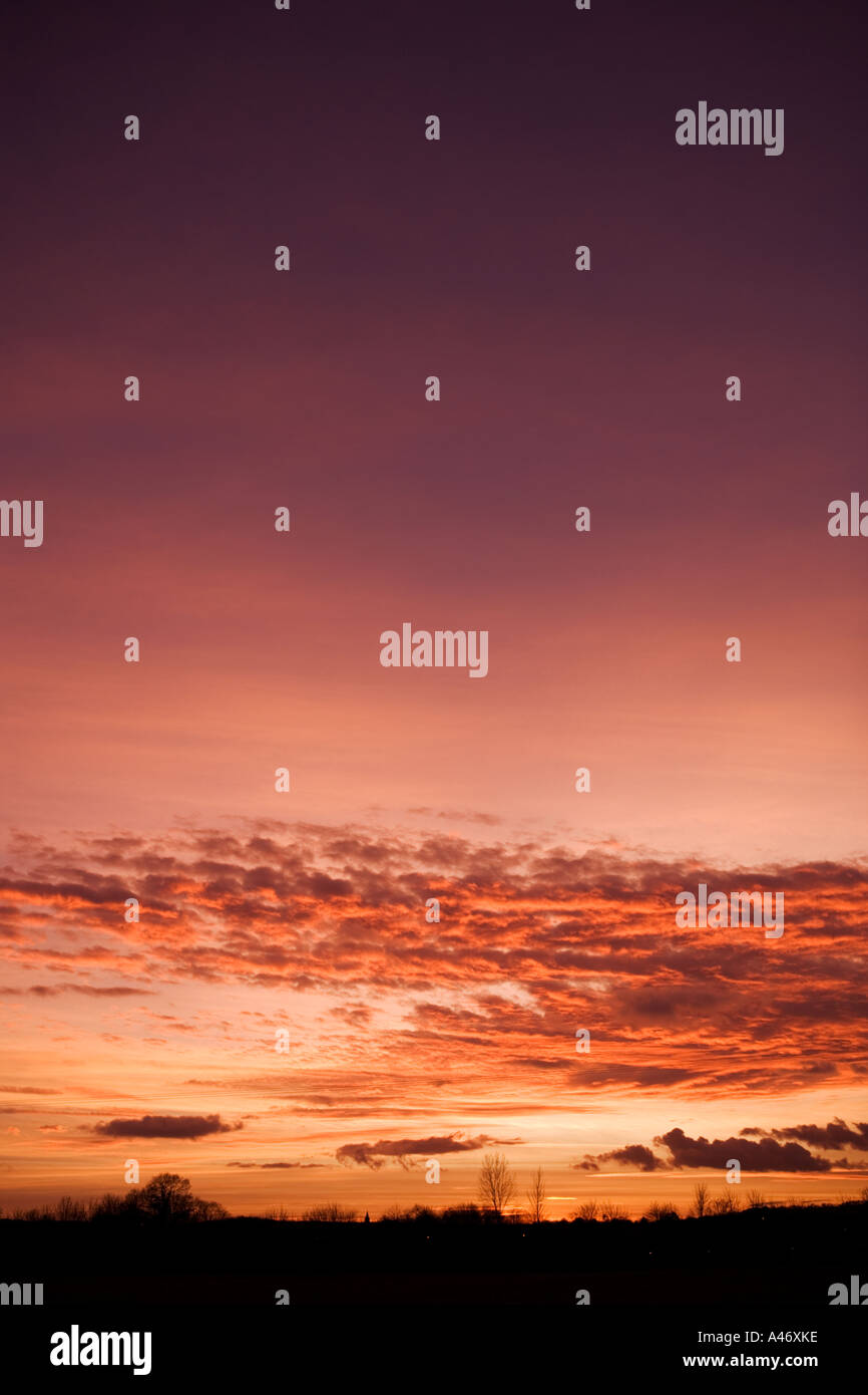 Atmosphärischen Sonnenuntergang Stockfoto