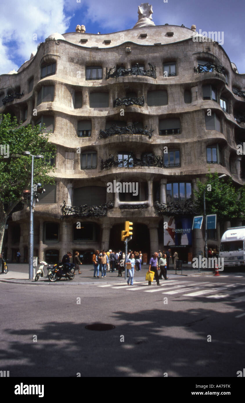 Casa Mila, Barcelona, England Stockfoto