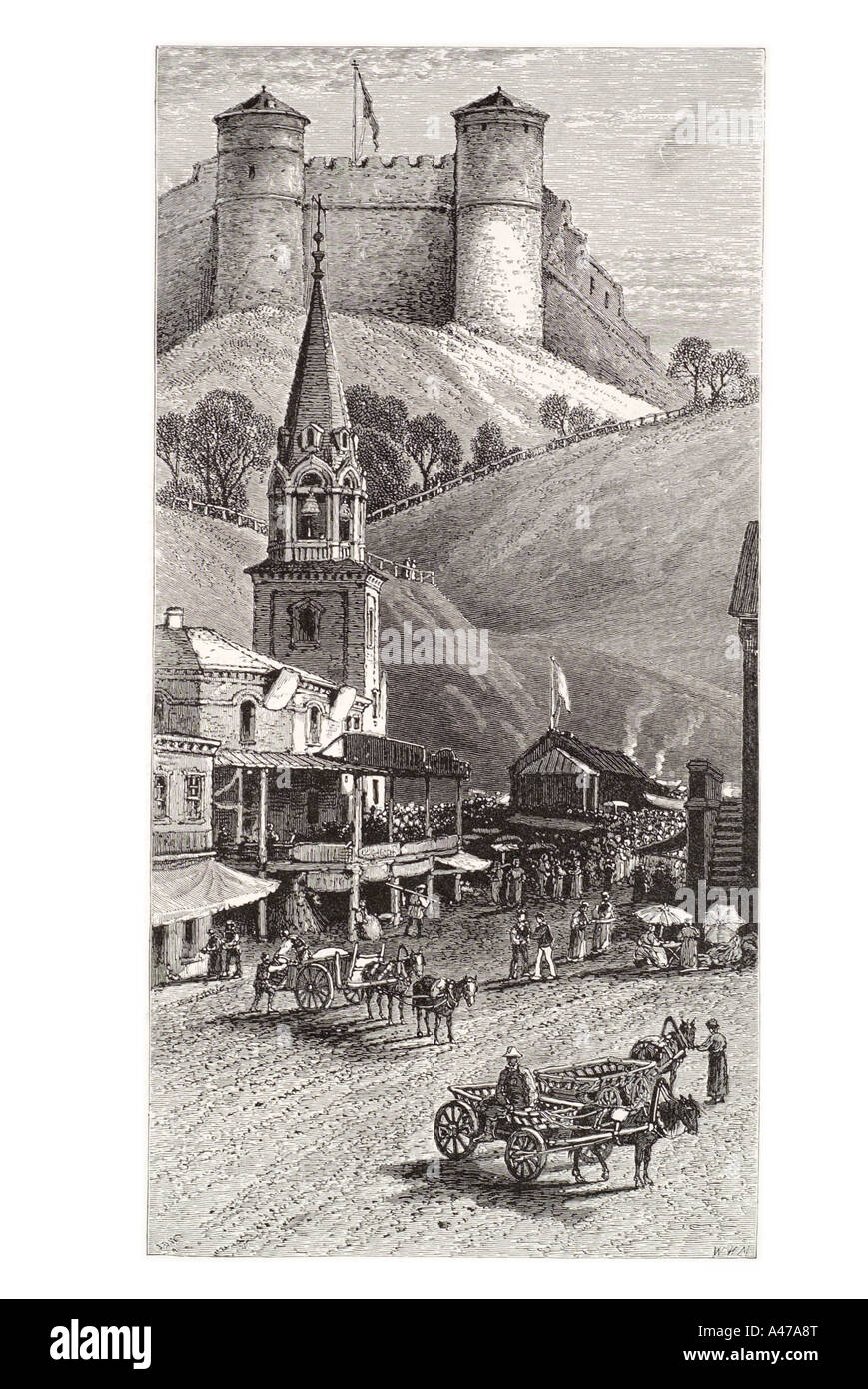 Nijny Novgorod Russland Russische Sowjetunion UdSSR Oka Fluss Port