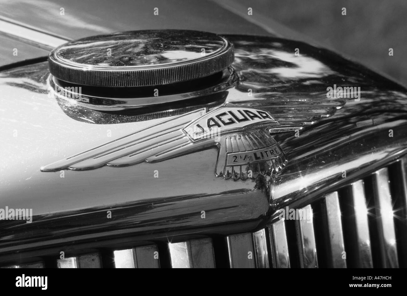 Jaguar 2 und einen halben Liter Saloon. Englischer Automobilhersteller 1945 bis heute Stockfoto