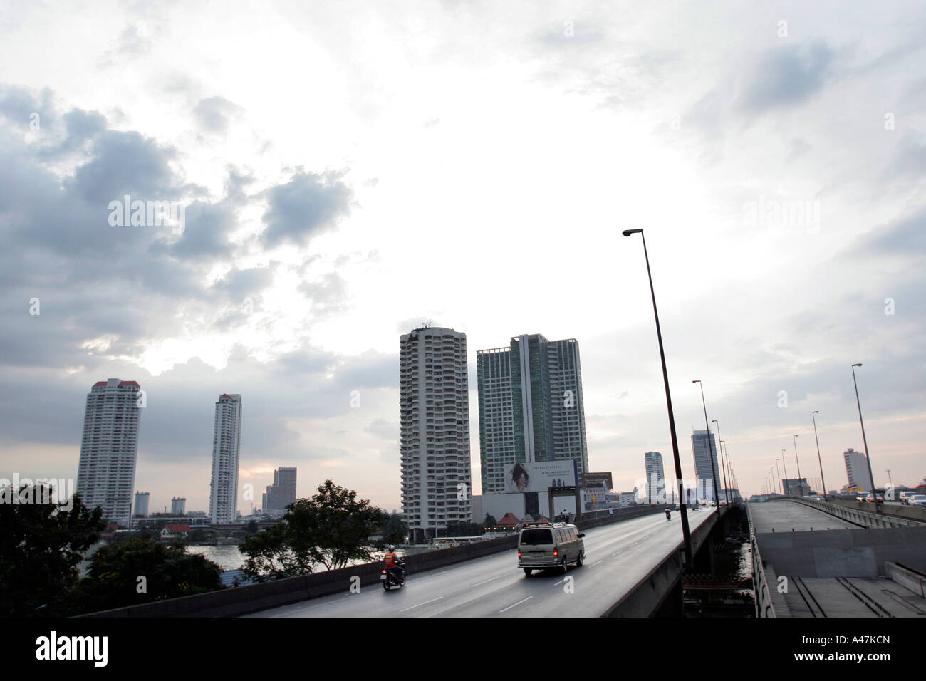 Moderne Hochhäuser in Bangkok in Thailand Stockfoto