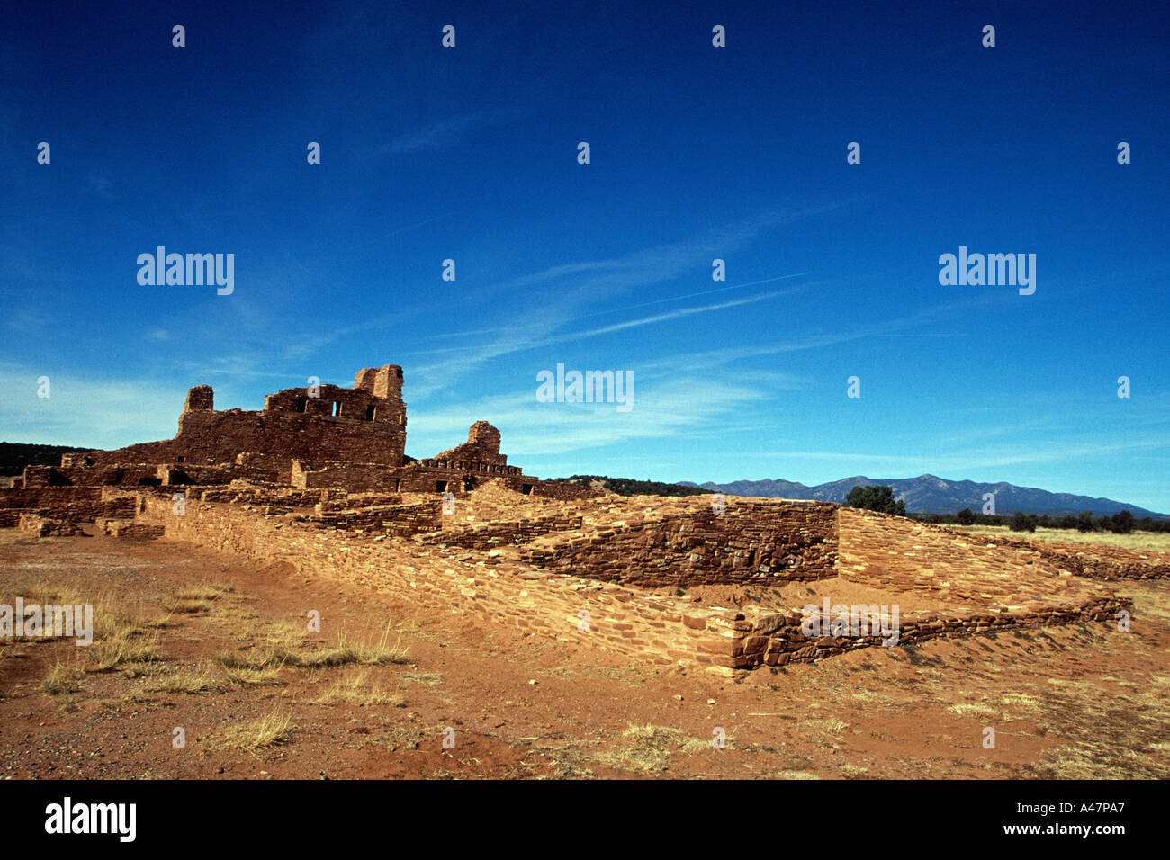 Abo-Ruinen, Salinas Pueblo Missionen National Monument, New Mexico, USA Stockfoto