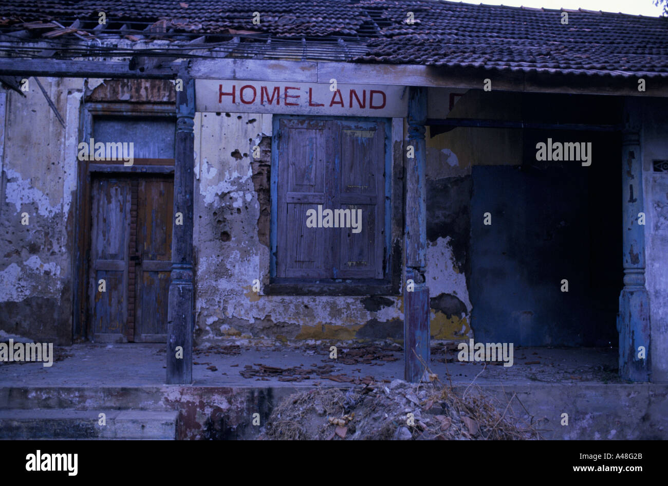 Sri Lanka Leben in den Trümmern des Krieges geplagten Jaffna 1990 Stockfoto