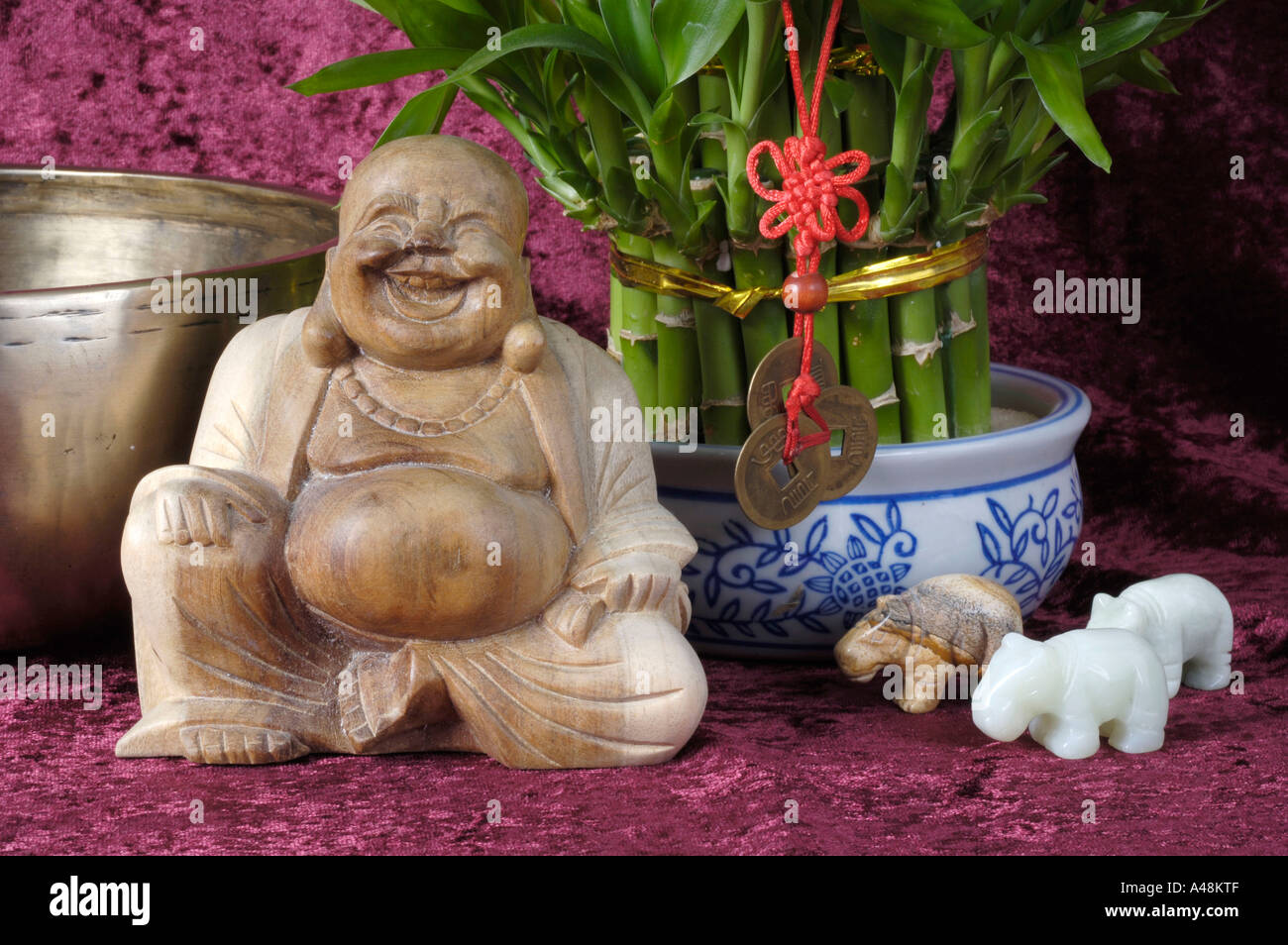 Lachende Buddha Stockfoto