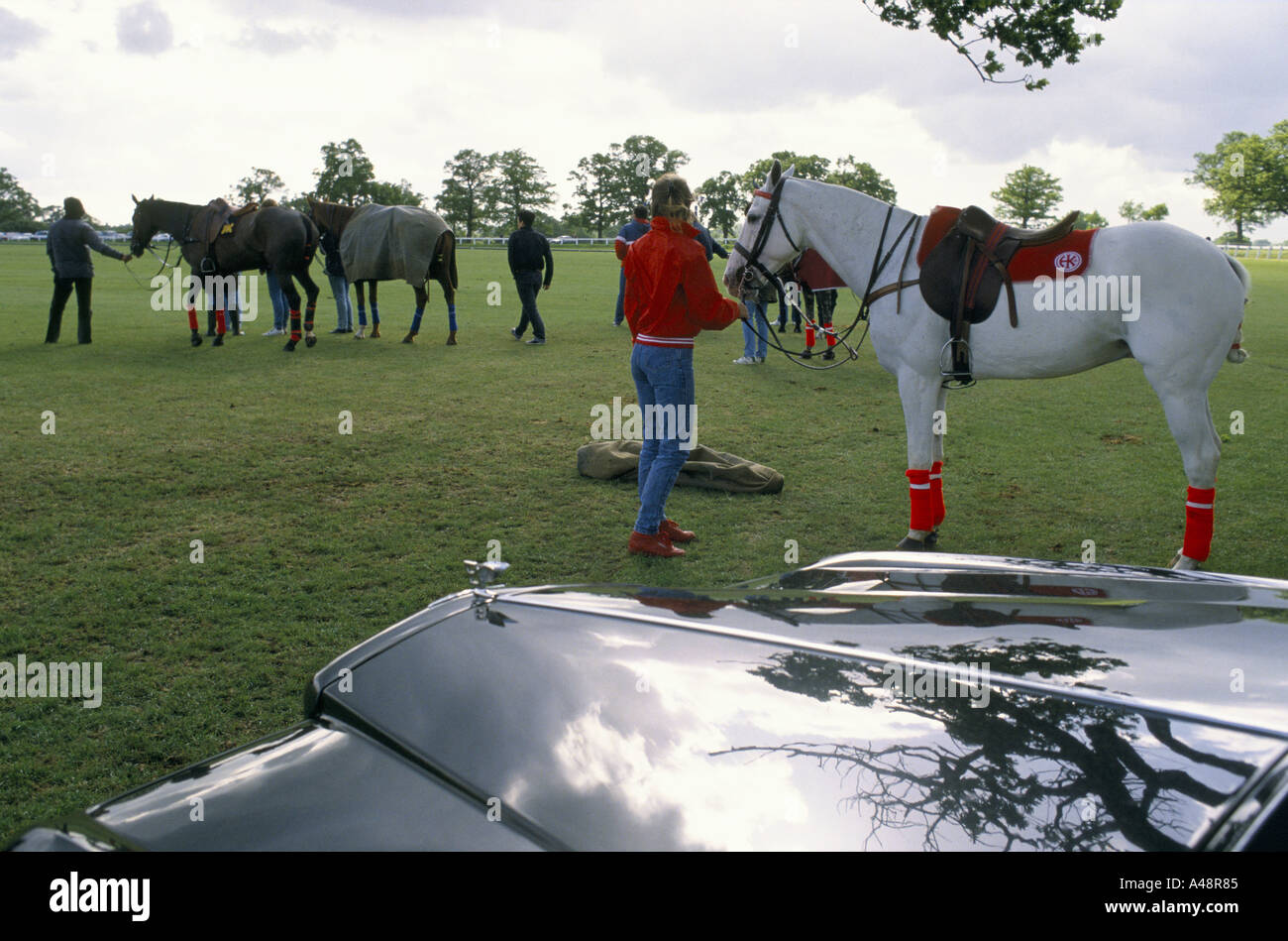 Königliche Berkshire County Polo Club England Stockfoto