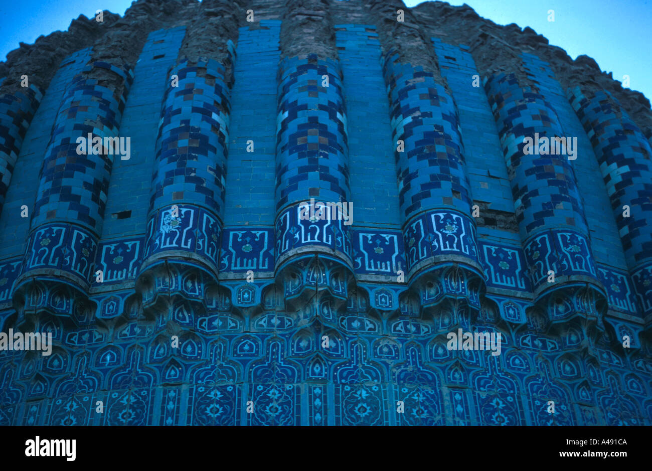 Mausoleum von Königin Gawhar Shad Fliese Muster Herat Afghanistan Stockfoto