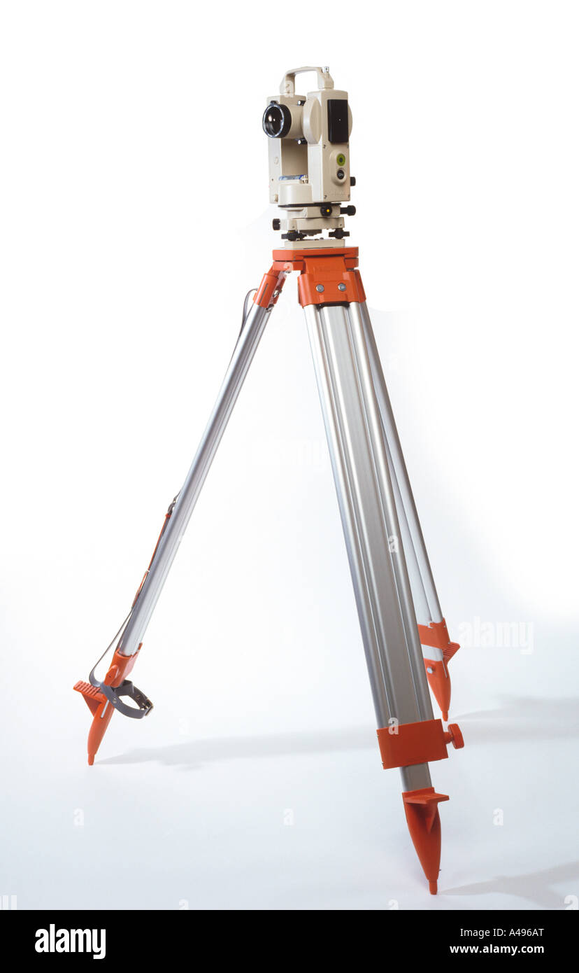 Vermesser analogen Theodolit Stockfoto