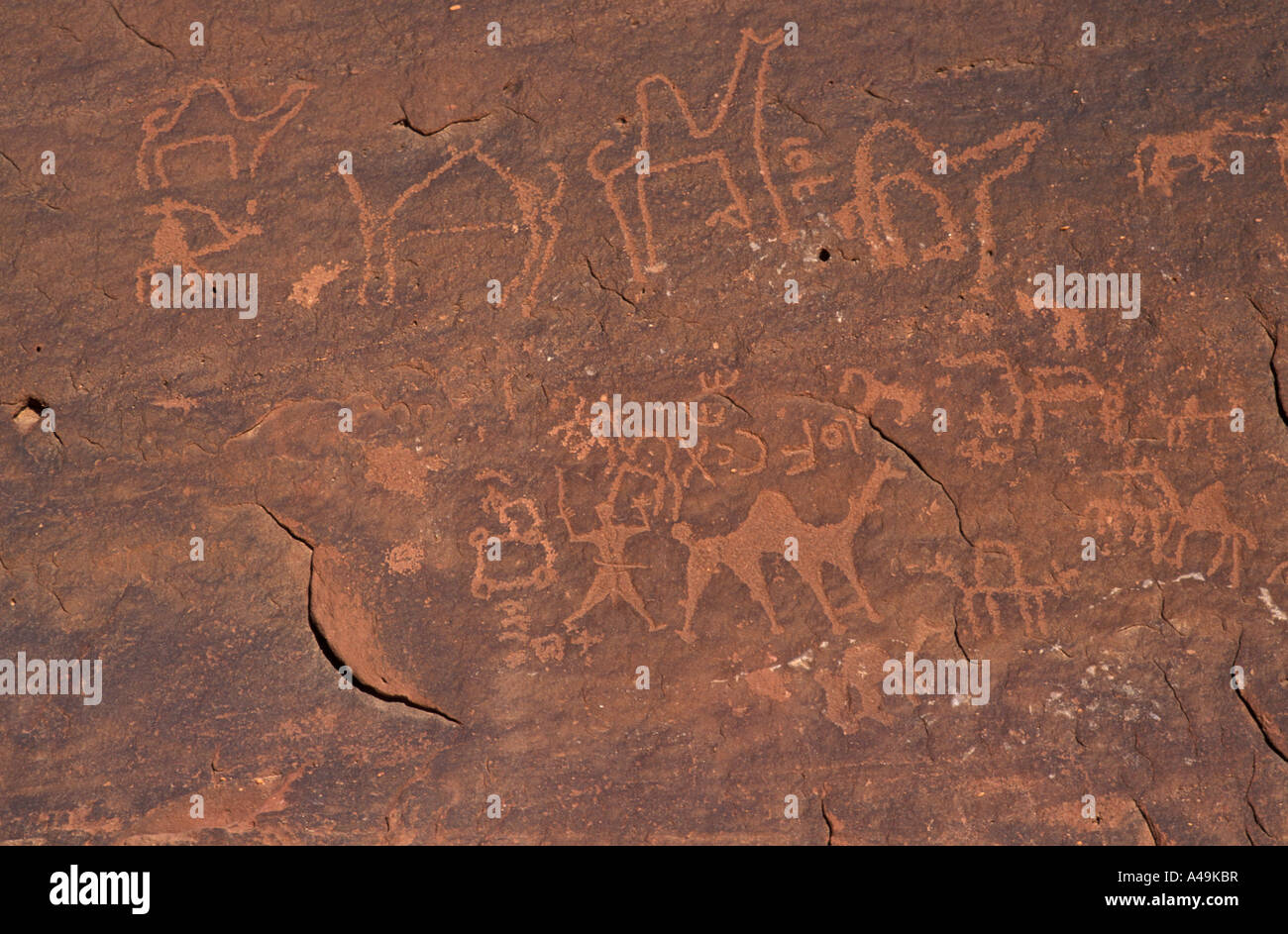 Wadi Ramm Wüste Madaba Jordanien Naher Osten Stockfoto