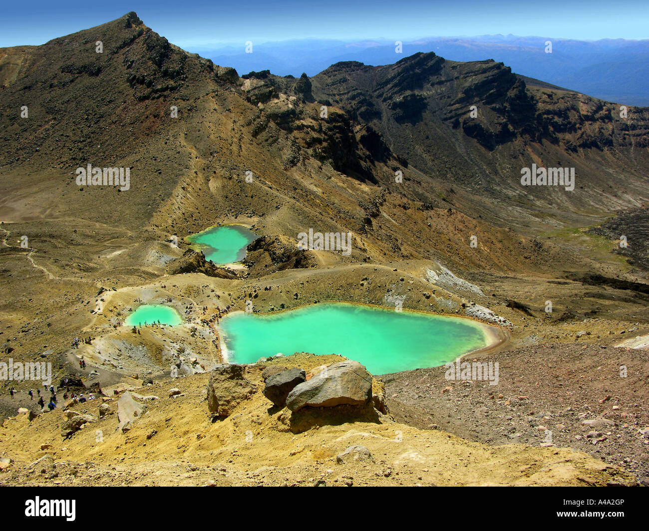 Kratersee des Tongariro, New Zealand, Tongariro National Park Stockfoto