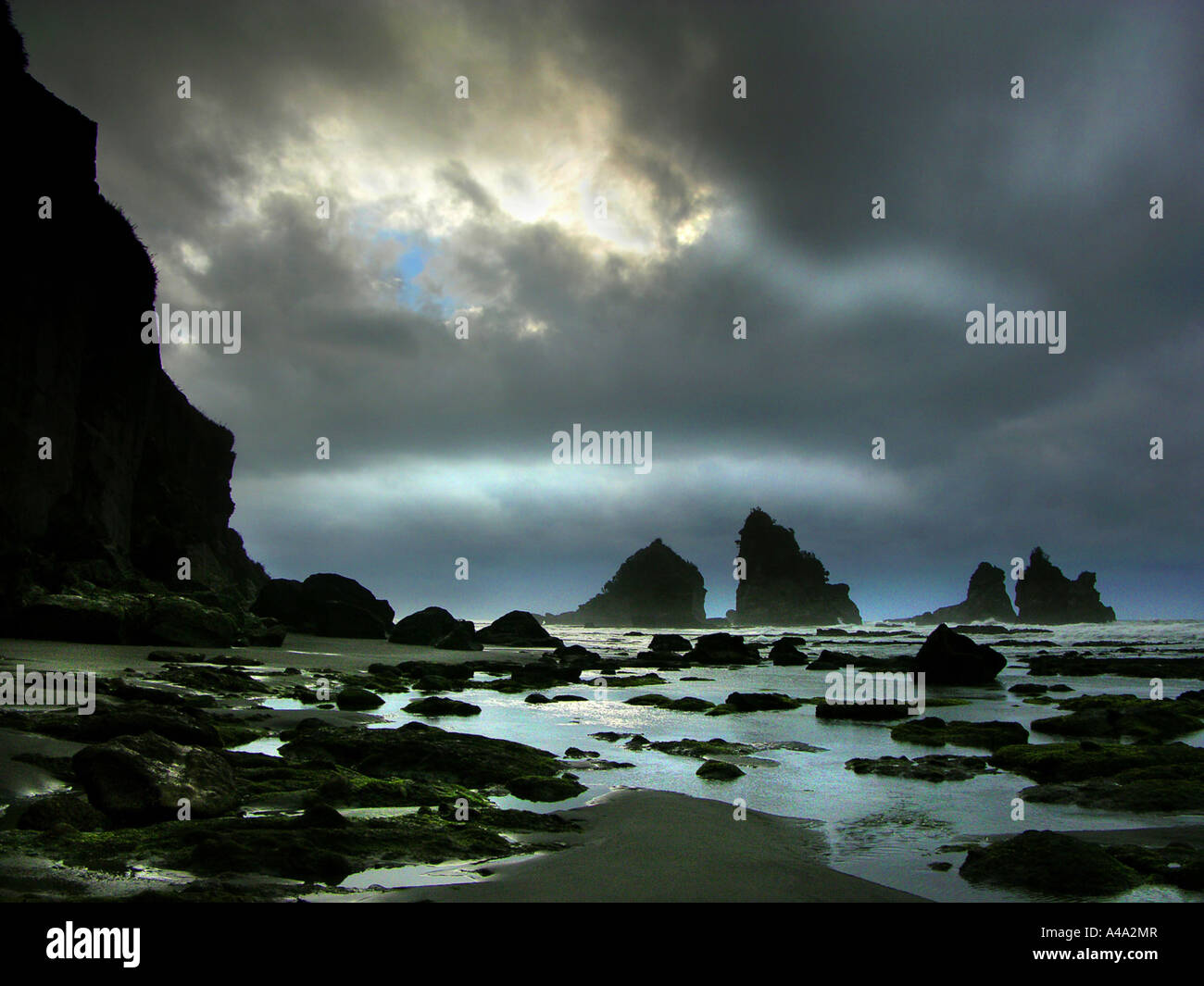 Motukiekie Beach, Neuseeland Stockfoto