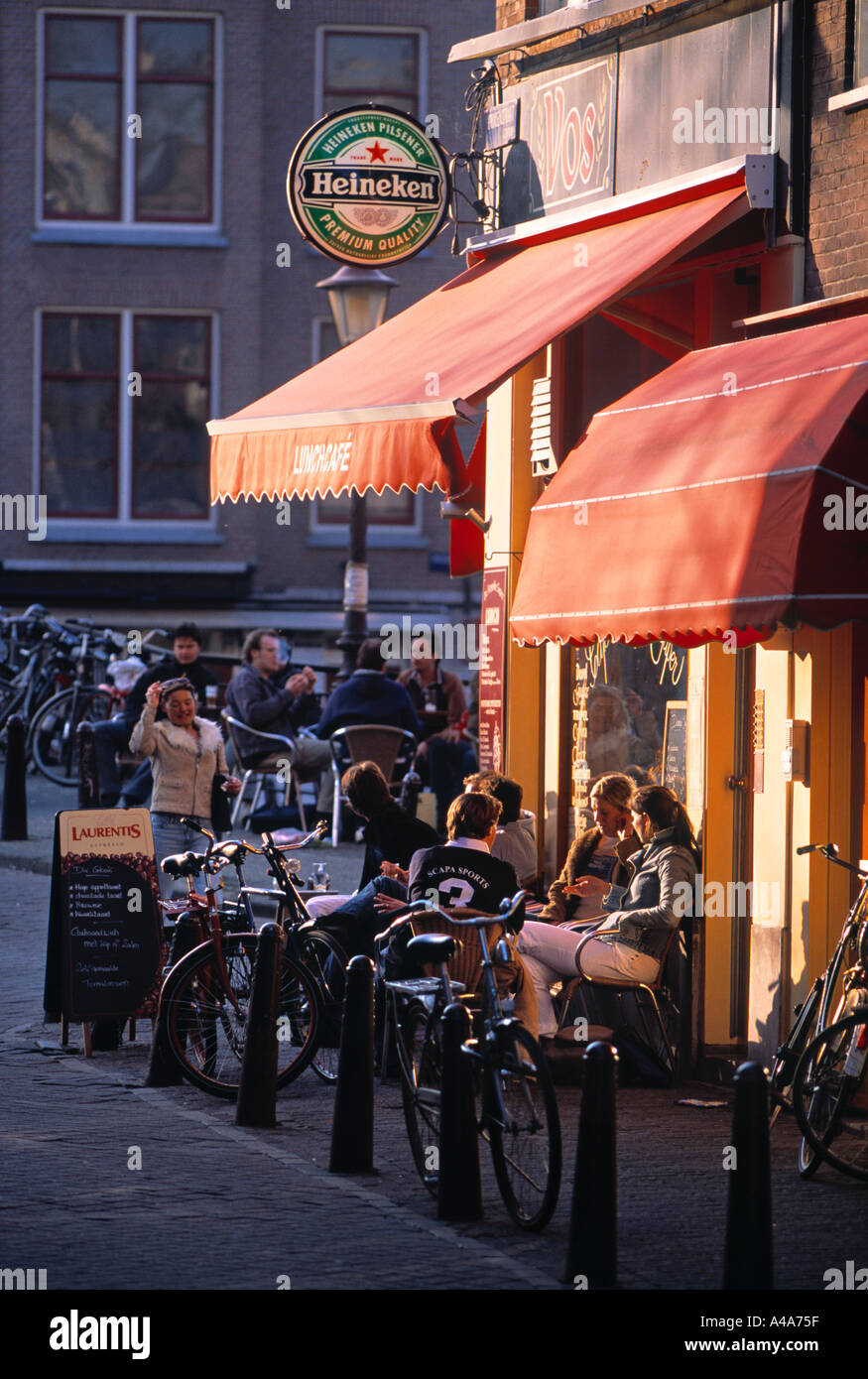 Cafe Bar, Amsterdam, Holland Stockfoto