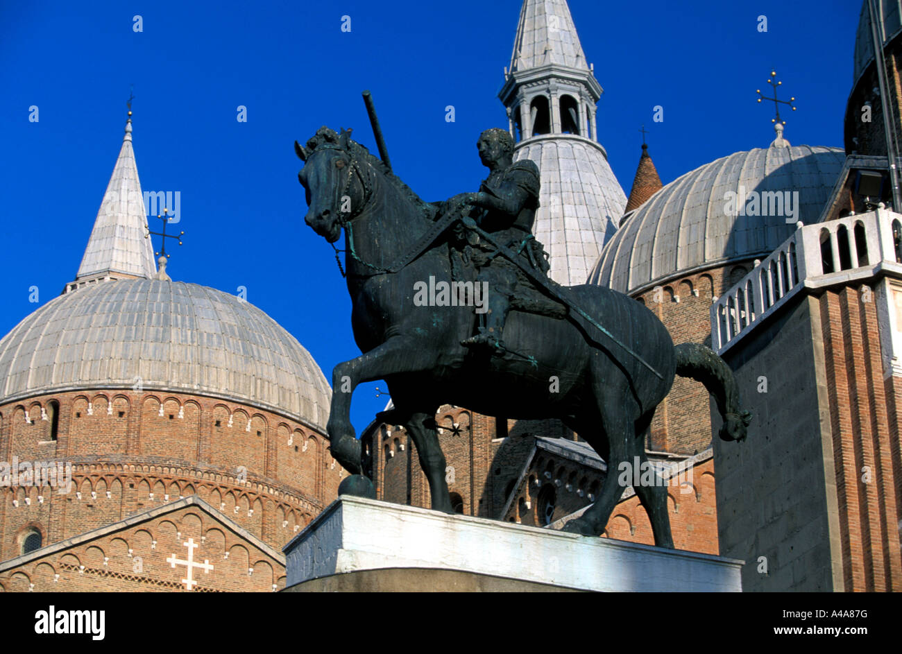 Gattamelata Statue Padua-Venetien-Italien Stockfoto