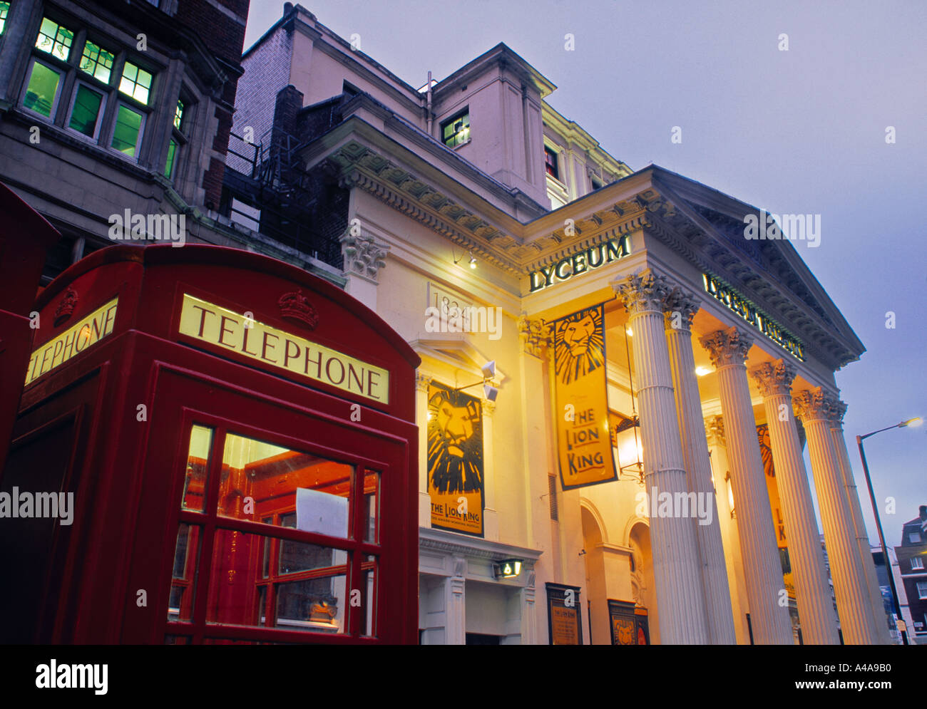 Lyceum Theatre, London, England Stockfoto