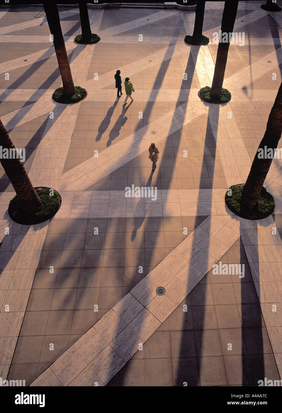 Plaza, 5th Street, Downtown LA, USA Stockfoto