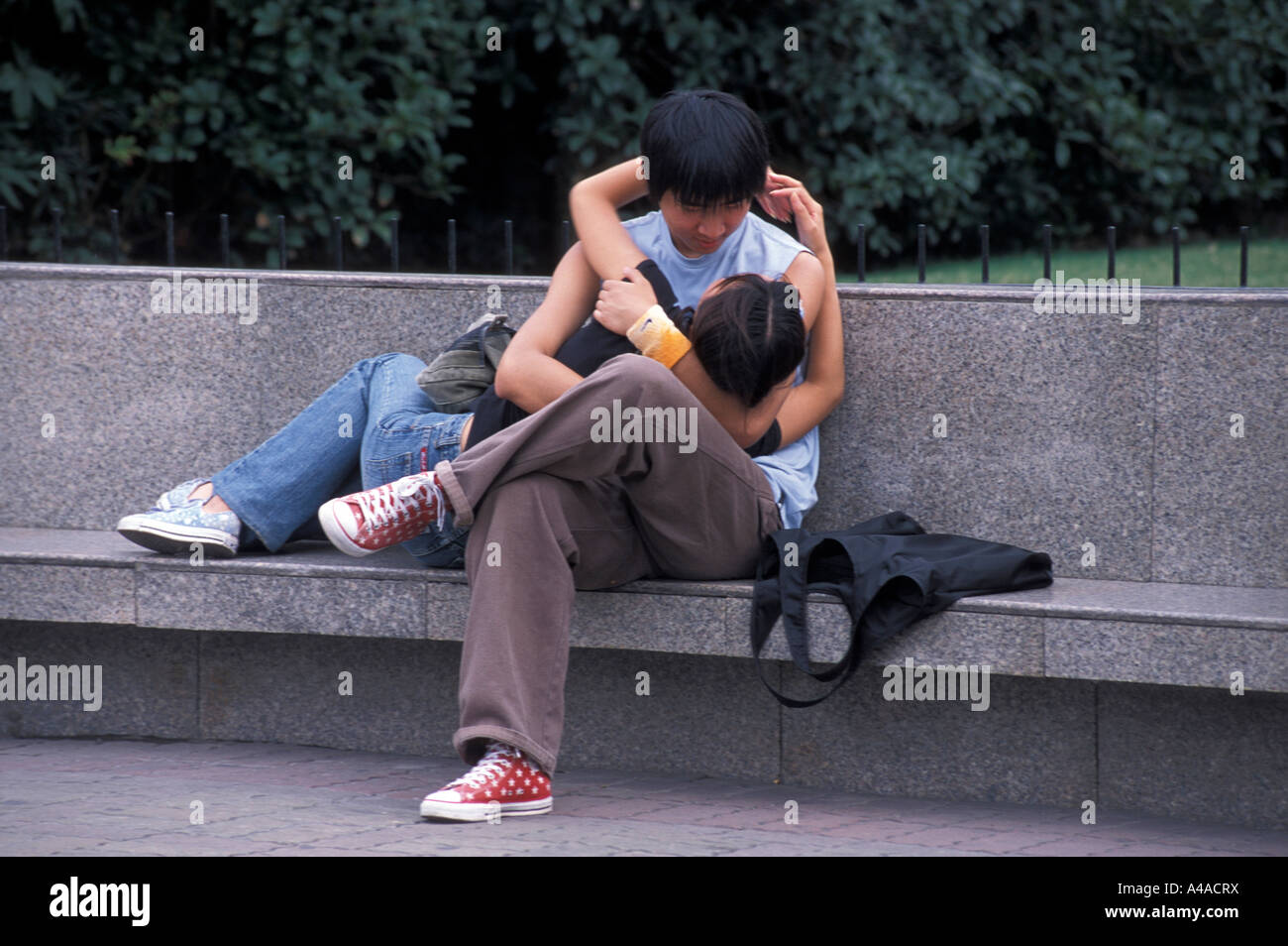 Garten Menschen s Quadrat Shanghai China Asien Stockfoto