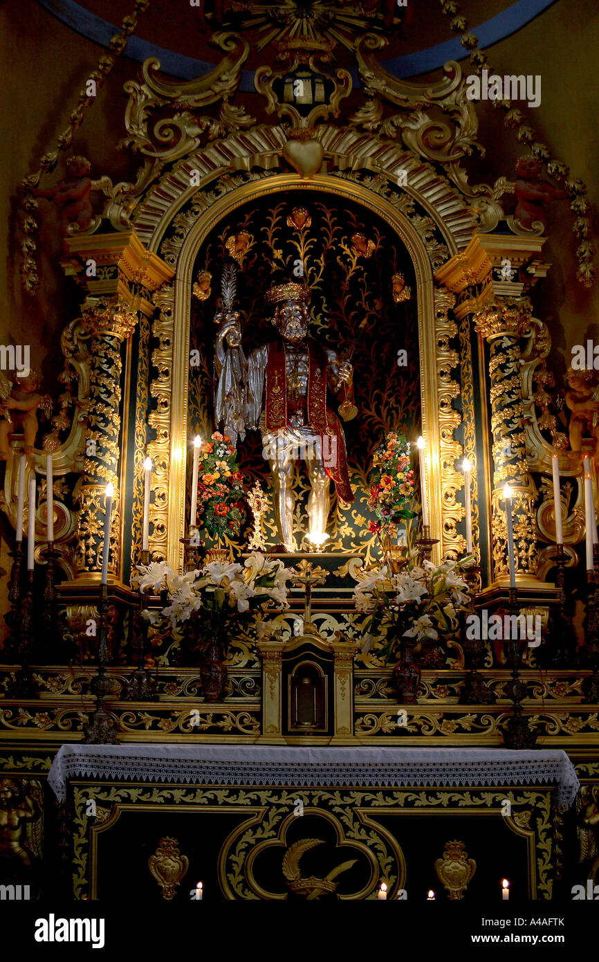Kirche San Bartolomeo Lipari Insel Äolischen Inseln Sizilien Italien Stockfoto