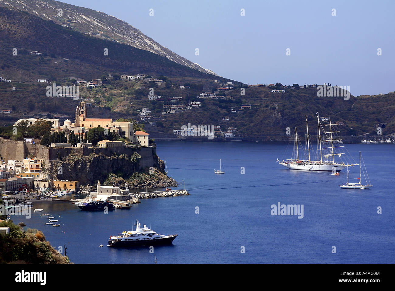 Lipari Insel Äolischen Inseln Sizilien Italien Stockfoto