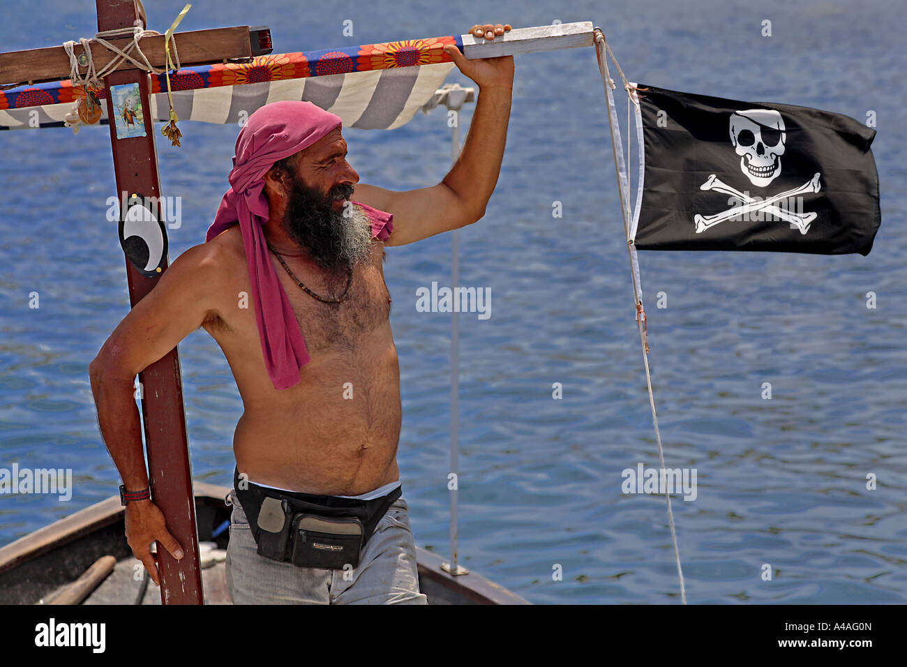 Ein Pirat Lipari Insel Äolischen Inseln Sizilien Italien Stockfoto