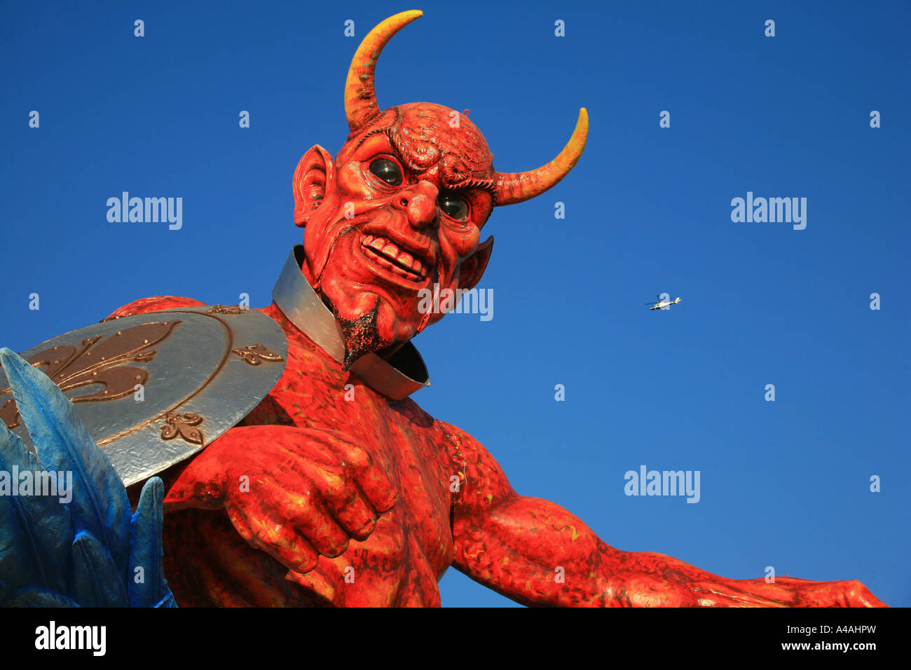 Teufel Maske Karneval 2007 Viareggio Toskana Italien Stockfoto