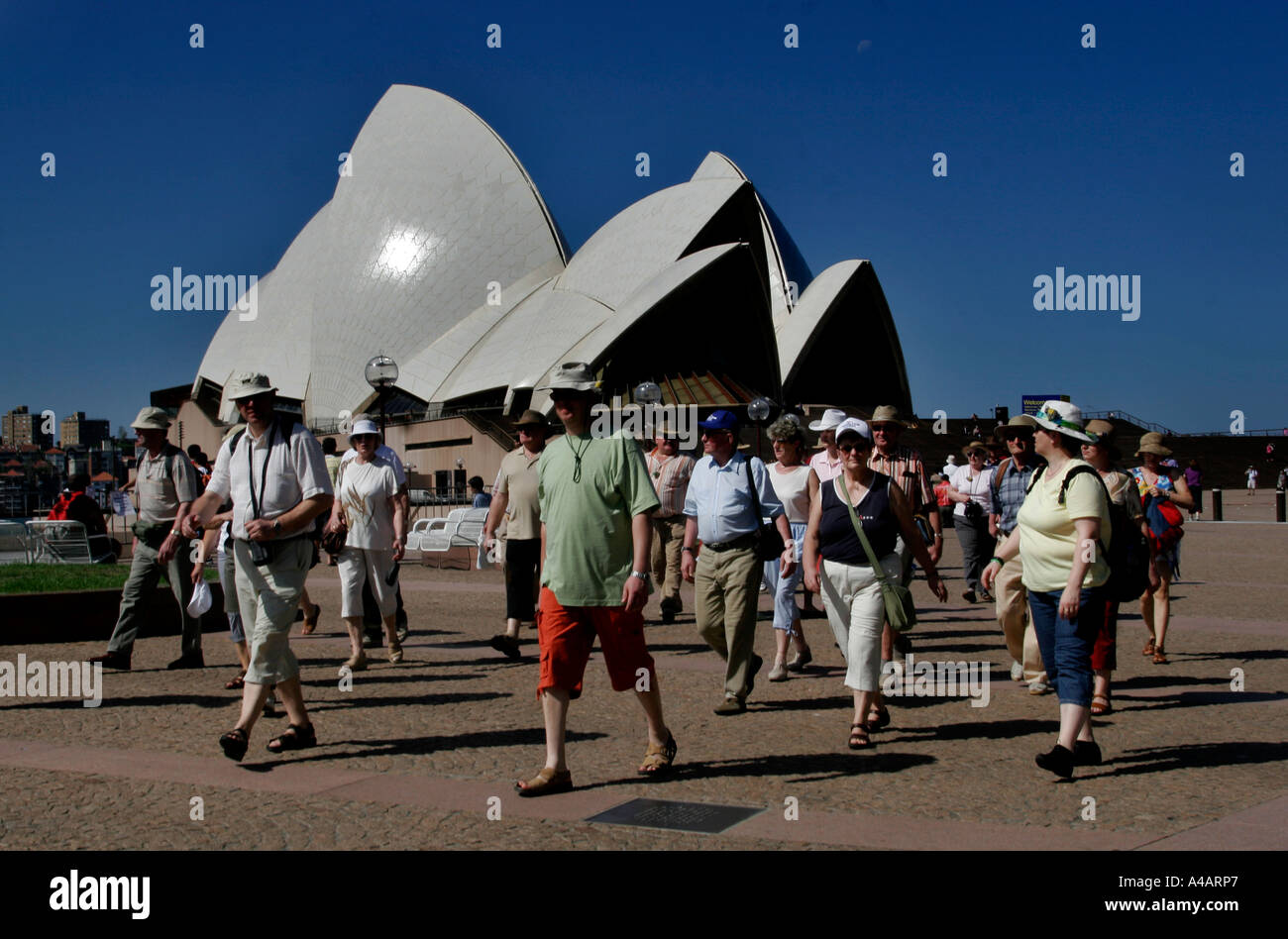 Sydney Opera House Touristen Stockfoto