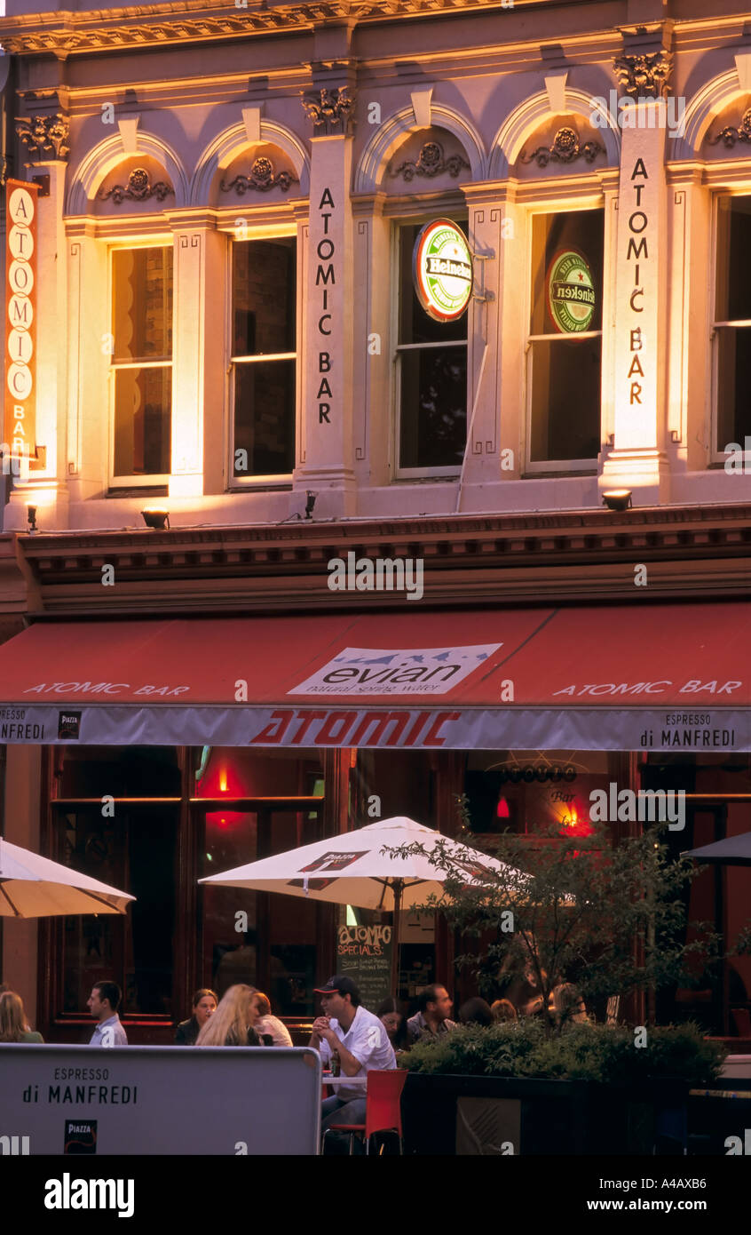 Al Fresco Restaurants Williamstown Melbourne Victoria Australien vertikale Stockfoto