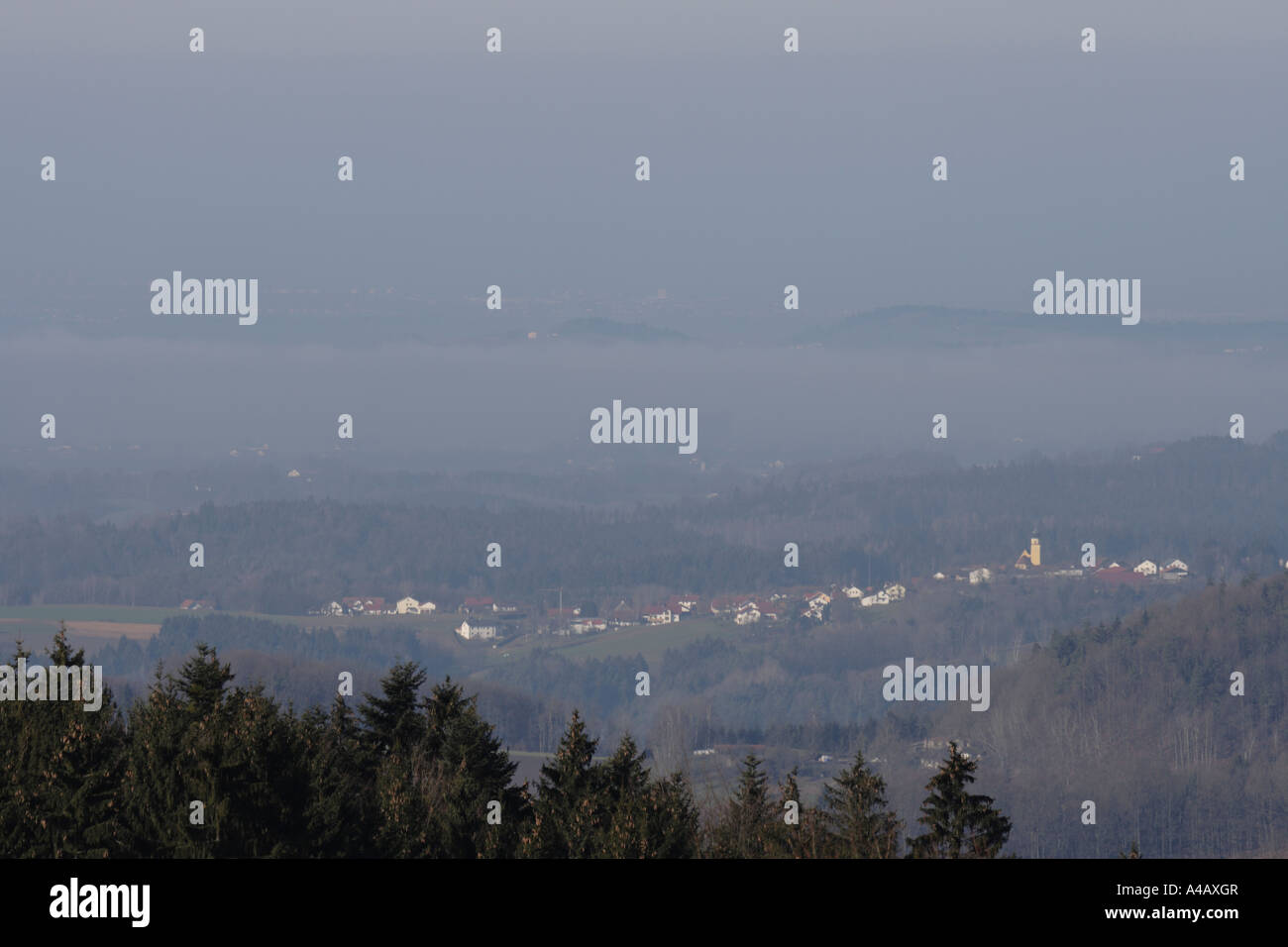 Dorf Berg Bezirk Deggendorf Bayern Deutschland, Europa. Foto: Willy Matheisl Stockfoto
