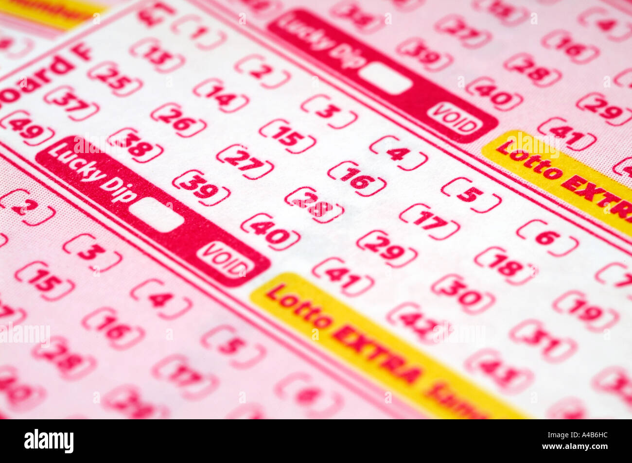 National, Lotto, spielen, Rutschen, Spiel, Karten, Tickets, National, Lotterie, Spiel, spielen, bilden, ticket, gewinnen, Spiel, national, Lotter Stockfoto