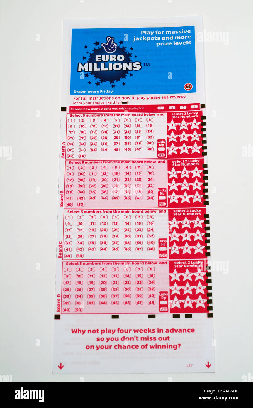 National, Lotto, spielen, Rutschen, Spiel, Karten, Tickets, National, Lotterie, Spiel, spielen, bilden, ticket, gewinnen, Spiel, national, Lotter Stockfoto