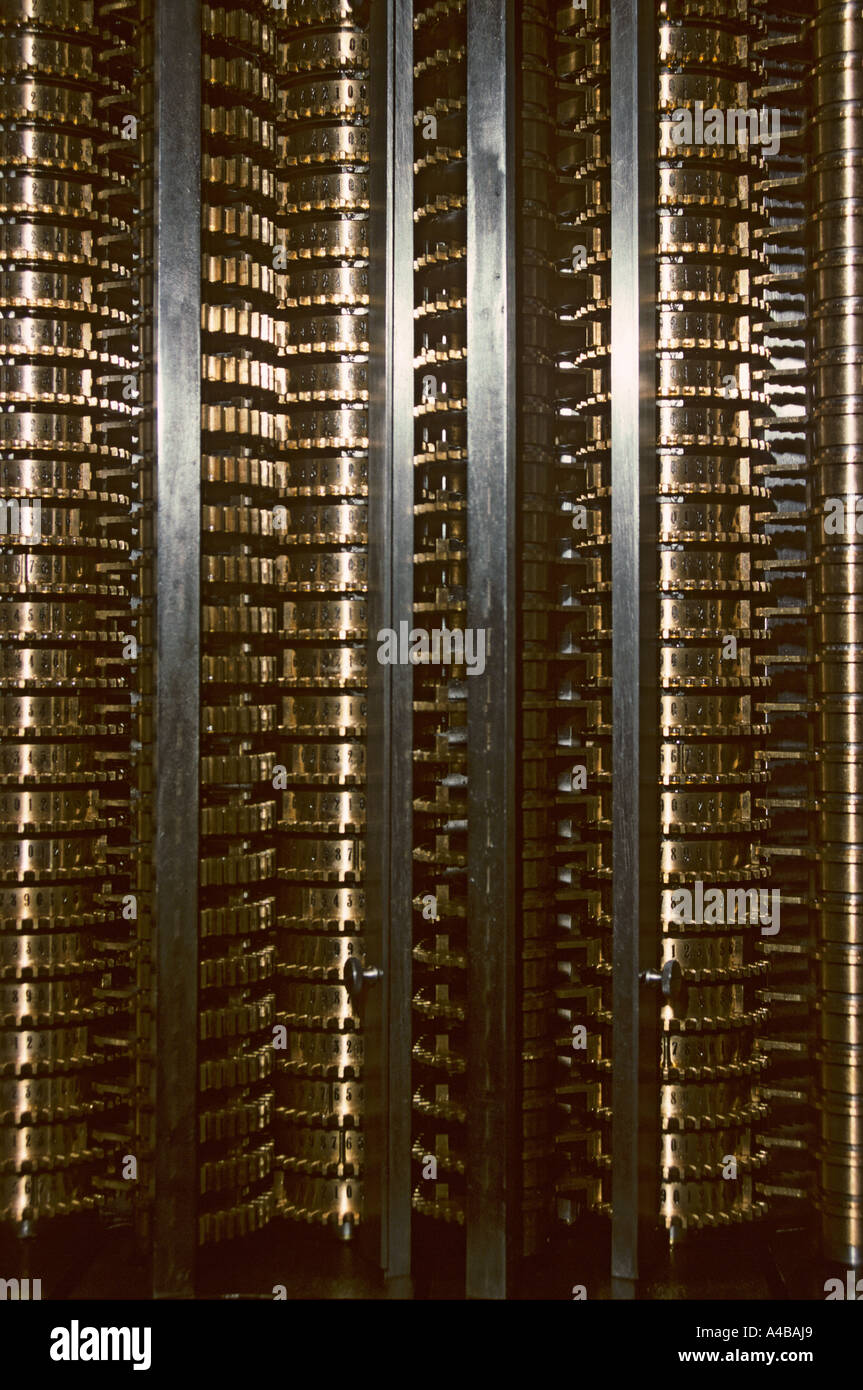 Teil des Babbage Analyse-Engine Computers das erste jemals entworfen Stockfoto