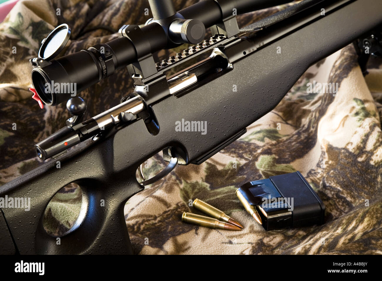 CZ-750 S1M1 Sniper 7 62 308 Kaliber mit Magazin und runden Stockfoto