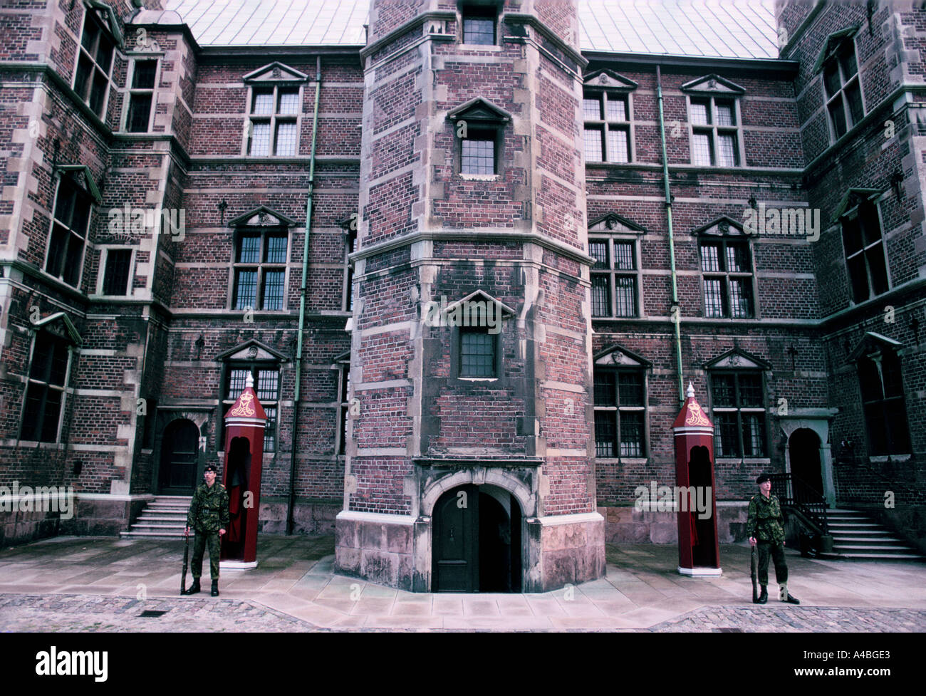 Schloss Rosenborg, Kopenhagen, Dänemark 1989 wo die dänischen Krone Juwelen untergebracht sind. Stockfoto