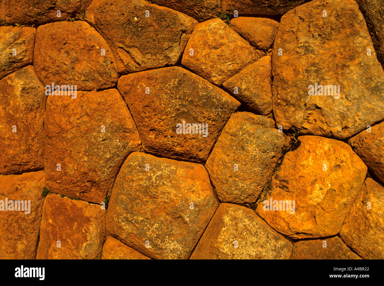 Cusco, Peru. Inca polygonalen Mauerwerk. Stockfoto